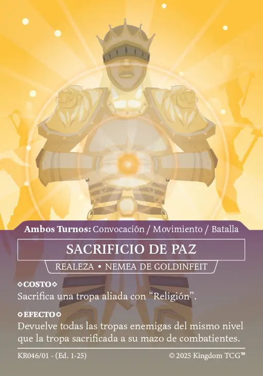 SACRIFICIO DE PAZ